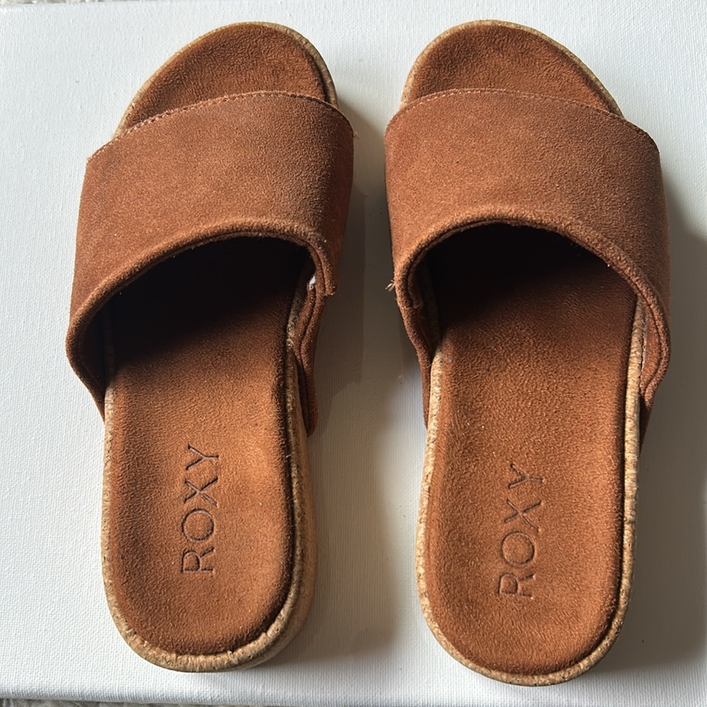 Roxy Platform Cork Slides
